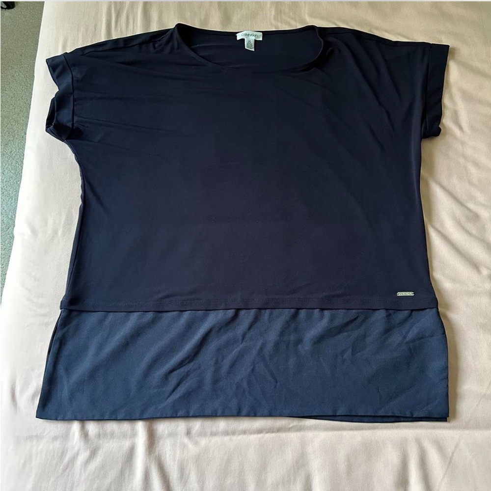 calvin klein navy top